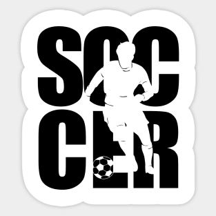 soccer text masking black Sticker